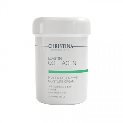 Плацентарний крем для жирної шкіри Христина Еластін Колаген 250 мл CHR101 фото